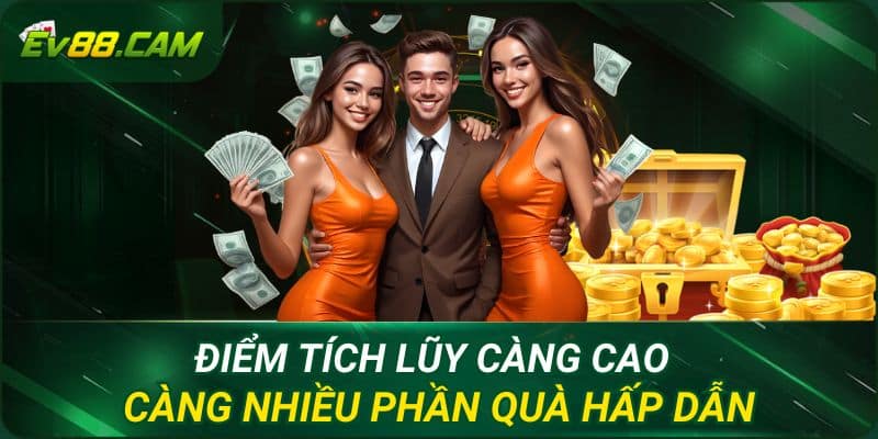 Điểm tích lũy càng cao càng nhiều phần quà hấp dẫn